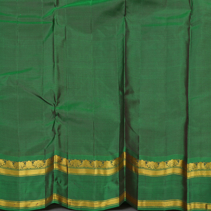 Hayagrivas Handloom Kanjivaram silk saree in Manthalir Ganga and jamuna border KBE264E2-7