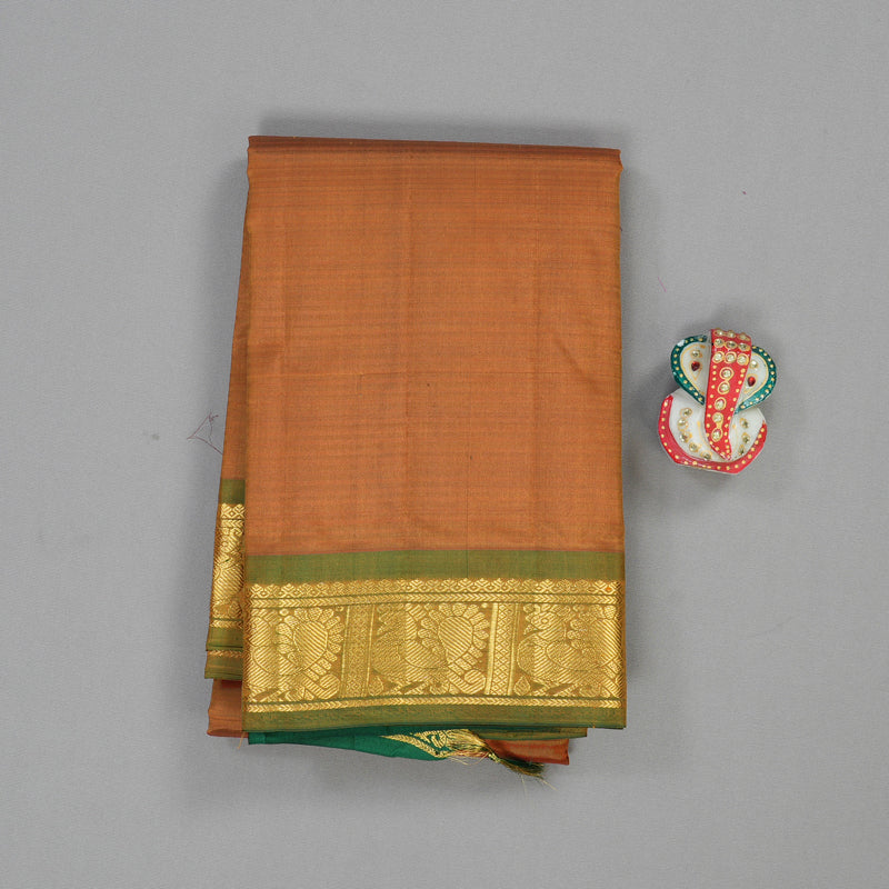 Hayagrivas Handloom Pure Kanjivaram Silk Saree in Enchanting Mustard KBE265E1-51