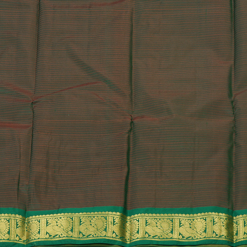 Hayagrivas Handloom Pure Kanjivaram Silk Saree in Enchanting Mustard KBE265E1-51