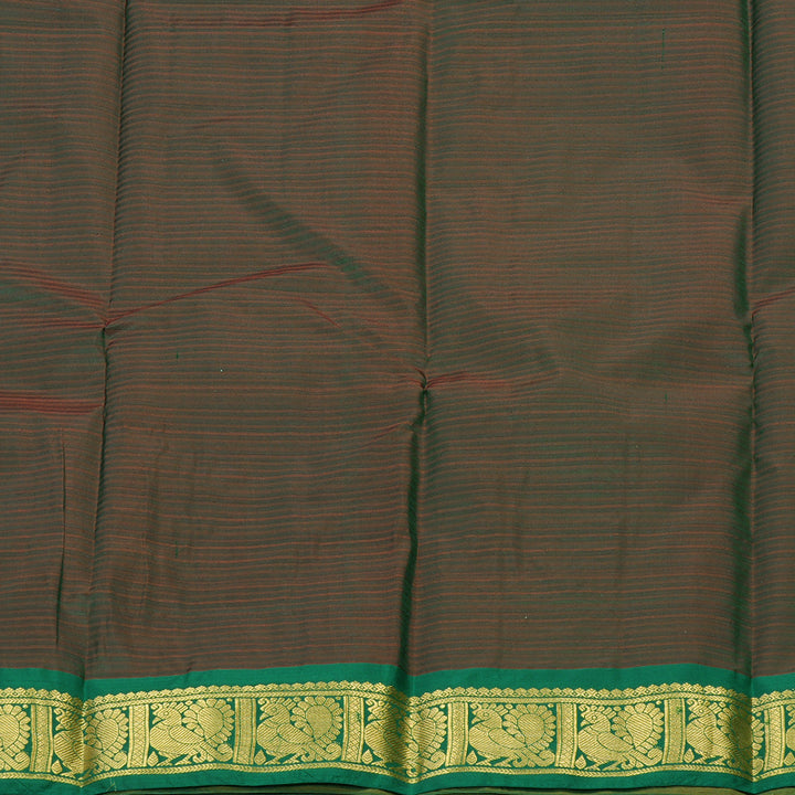 Hayagrivas Handloom Pure Kanjivaram Silk Saree in Enchanting Mustard KBE265E1-51