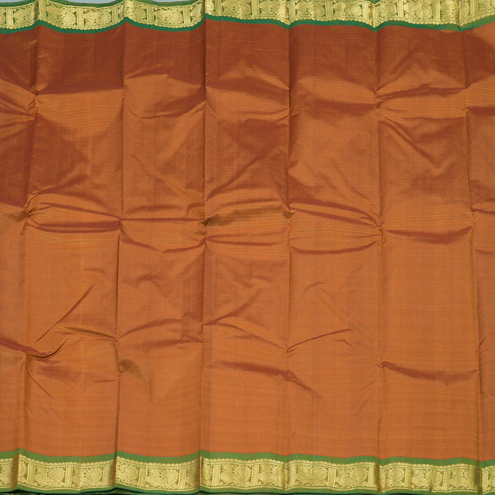 Hayagrivas Handloom Pure Kanjivaram Silk Saree in Enchanting Mustard KBE265E1-51