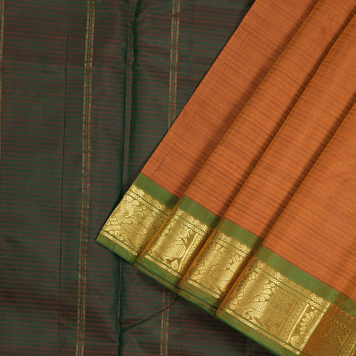 Hayagrivas Handloom Pure Kanjivaram Silk Saree in Enchanting Mustard KBE265E1-51