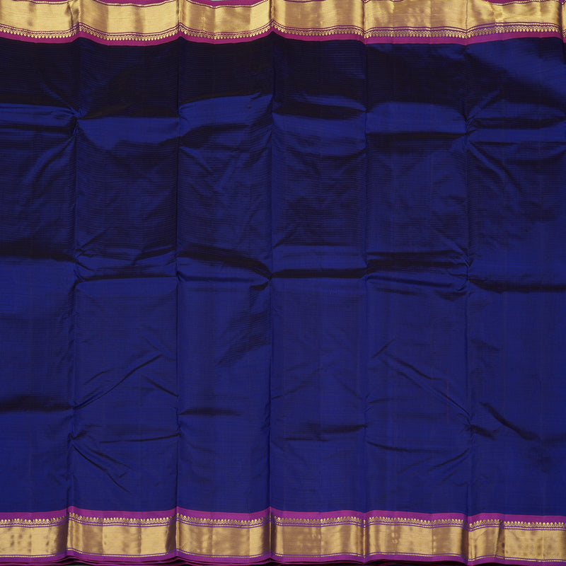 Hayagrivas Handloom Pure Kanjivaram Silk Saree in Captivating Blue KBE265E1-53