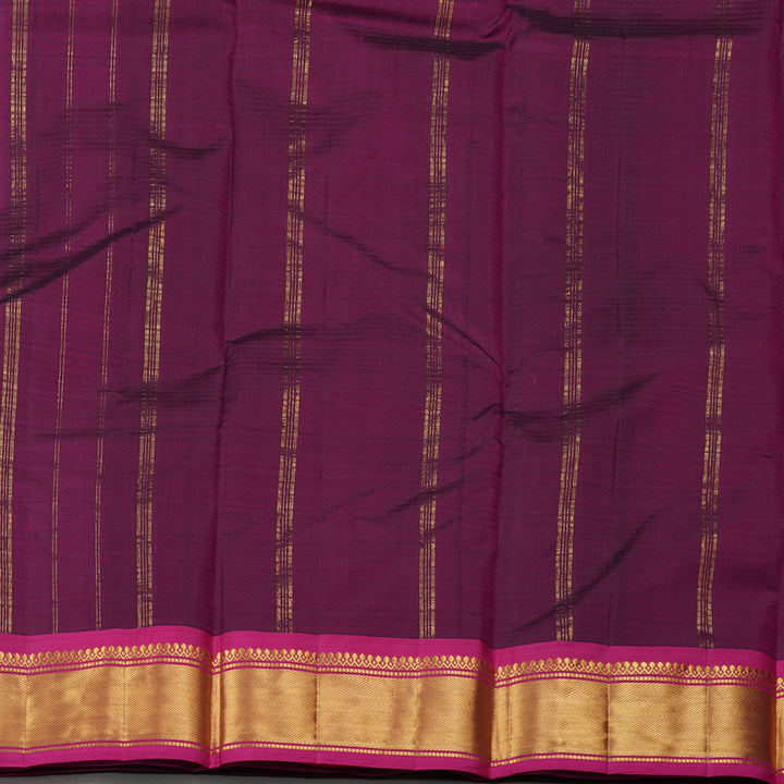 Hayagrivas Handloom Pure Kanjivaram Silk Saree in Captivating Blue KBE265E1-53