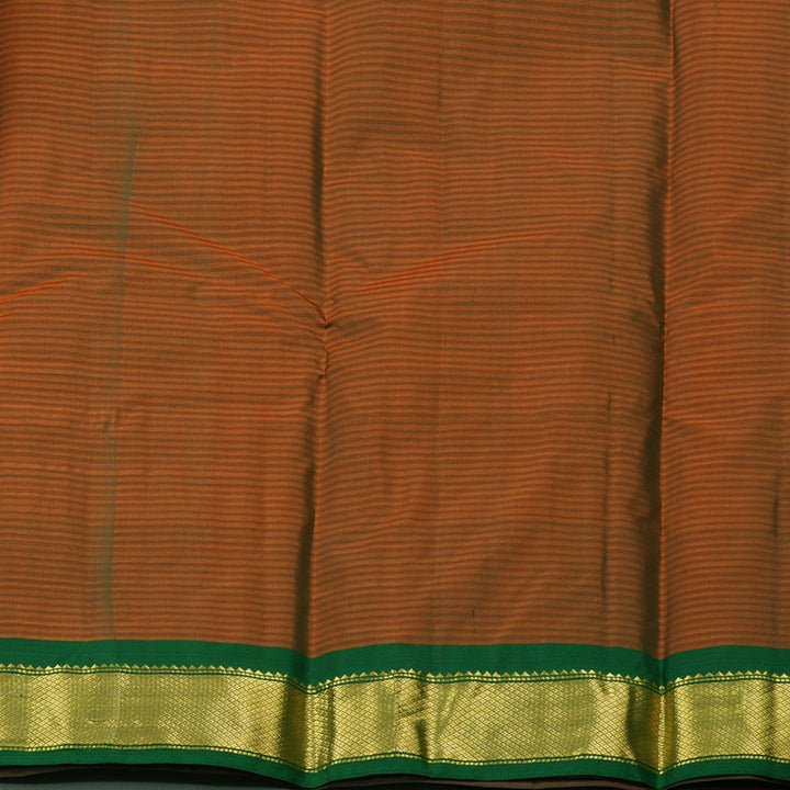 Hayagrivas Orangish Pink Handloom Kanjivaram Silk Saree with Mandhalir Border KBE265E1-56