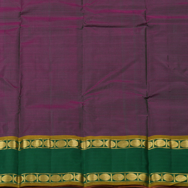 Hayagrivas Purple Handloom Kanjivaram Silk Saree with Mandhalir Border KBE265E1-8
