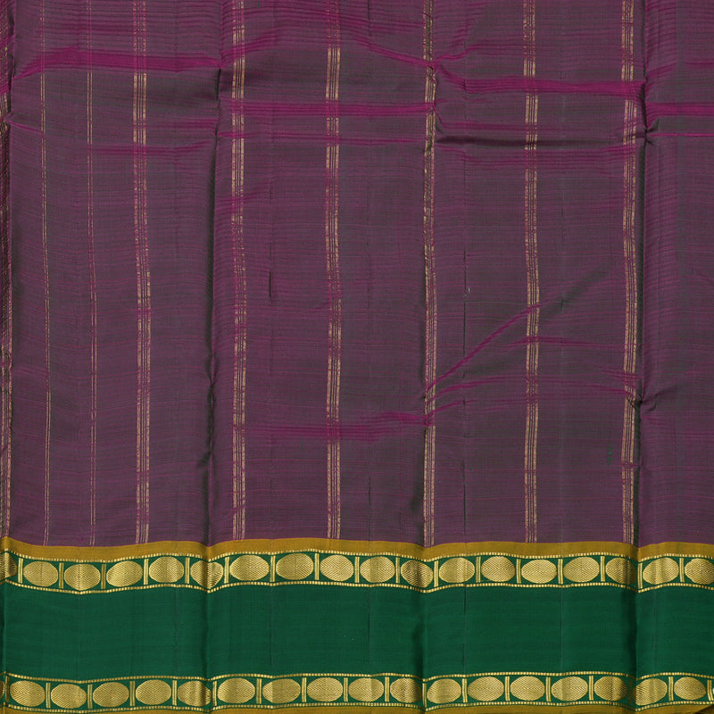 Hayagrivas Purple Handloom Kanjivaram Silk Saree with Mandhalir Border KBE265E1-8