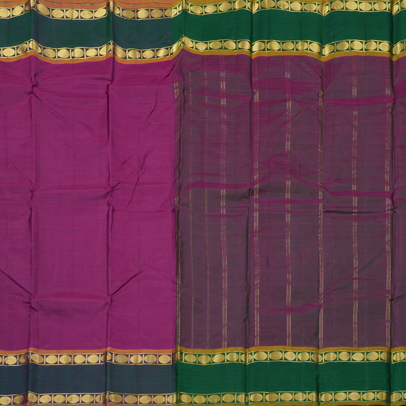 Hayagrivas Purple Handloom Kanjivaram Silk Saree with Mandhalir Border KBE265E1-8