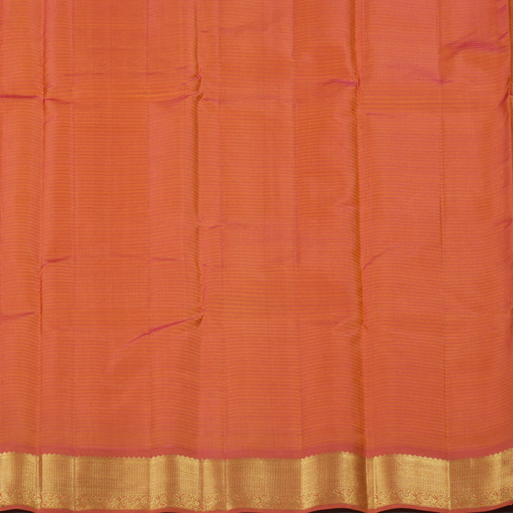 Hayagrivas Mustard Yellow Handloom Kanjivaram Silk Saree with Dual Tone (Pink With Yellow) Border KBE267E1-13