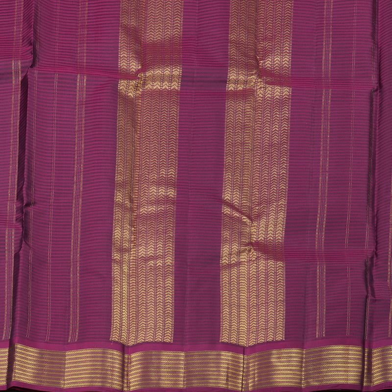 Hayagrivas Blue Handloom Kanjivaram Silk Saree with Dark Purple Border KBE267E1-2