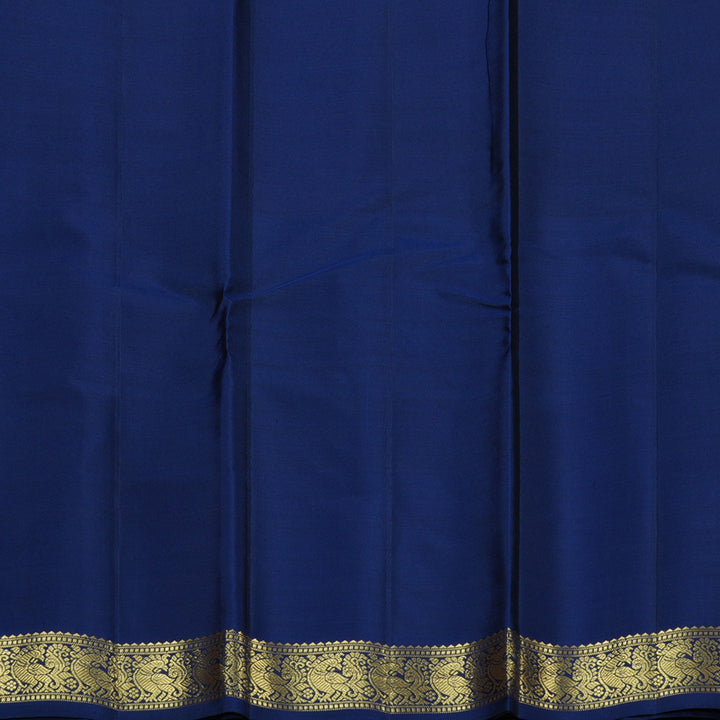 Hayagrivas Muppagam(Green,Sandal And Blue) Handloom Kanjivaram Silk Saree KBE267E4-2