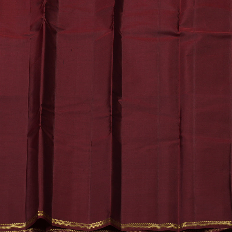 Hayagrivas Muppagam(Parrot Green,Bottle Green And Maroon) Handloom Kanjivaram Silk Saree KBE267E4-9