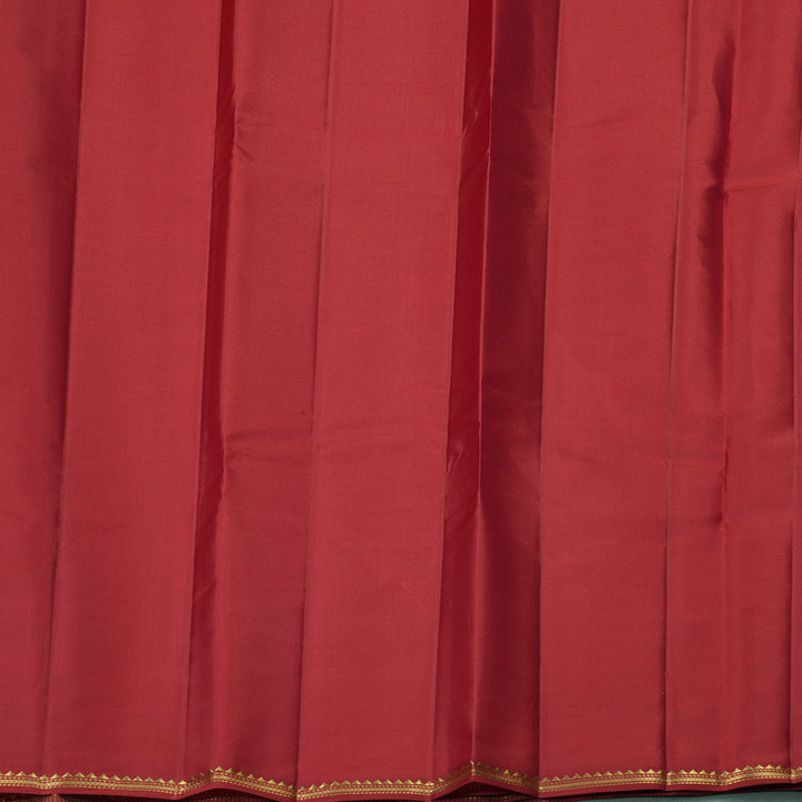 Hayagrivas Sandal Handloom Kanjivaram Silk Saree with Maroon Border KBE267E5-2