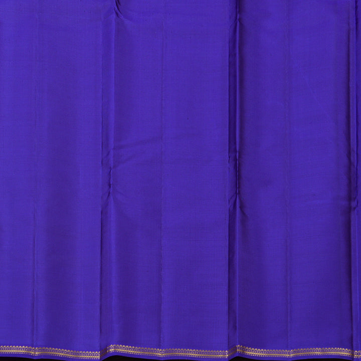 Hayagrivas Handloom Pure Kanjivaram Silk Saree in Rich Pink with Yellow Muted Checks KBE267E5-4