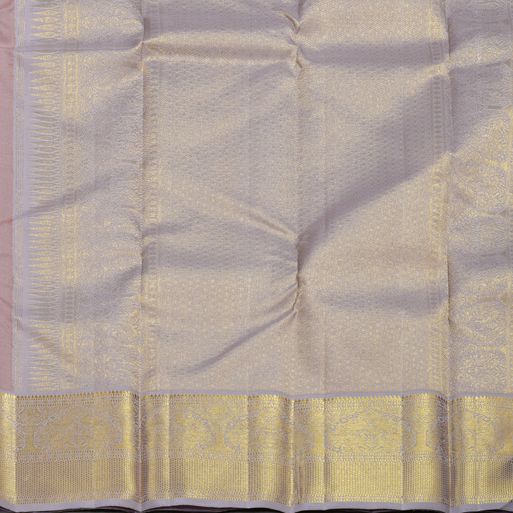 Hayagrivas Handloom Pure Kanjivaram Silk Saree in Vibrant Brick Orange KBE273E1-1