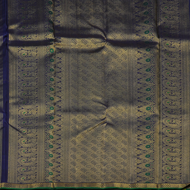 Hayagrivas Multi Colour Checks Handloom Kanjivaram Silk Saree KBE27D7-1