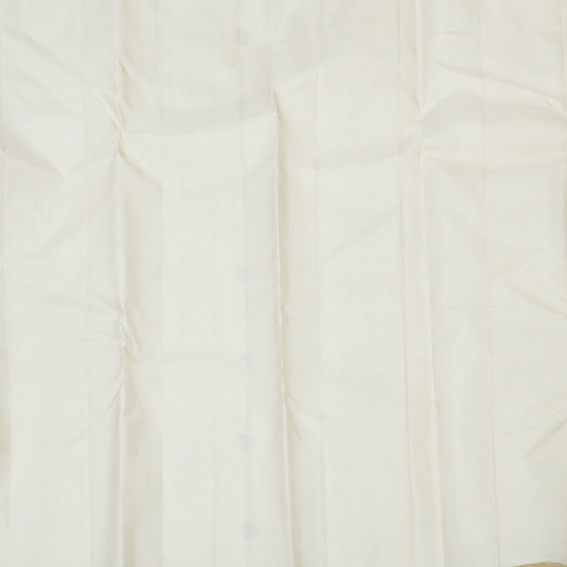 Hayagrivas Half White Handloom Kanjivaram Silk Saree KBE280E1-2