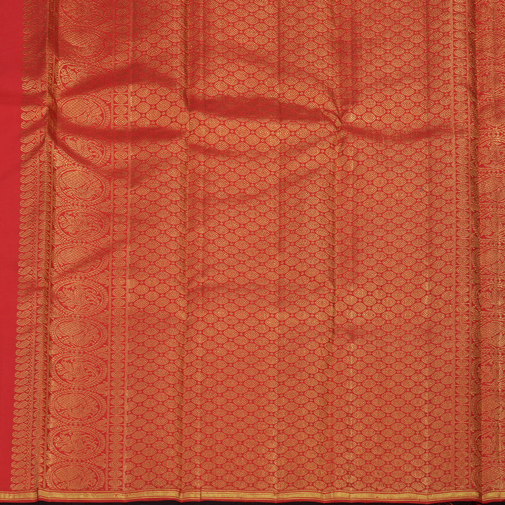 Hayagrivas Handloom Red Kanjivaram Silk Saree KBE280E1-8