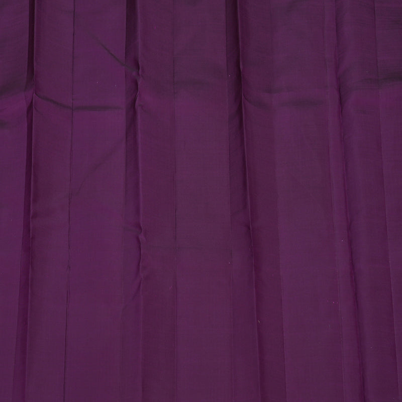 Hayagrivas Handloom Deep Violet Kanjivaram Silk Saree KBE280E13-1