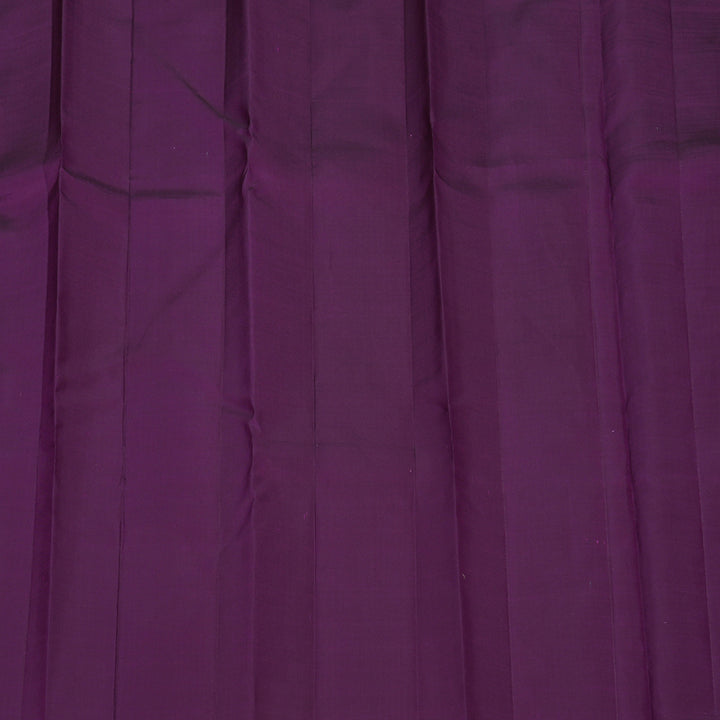 Hayagrivas Handloom Deep Violet Kanjivaram Silk Saree KBE280E13-1