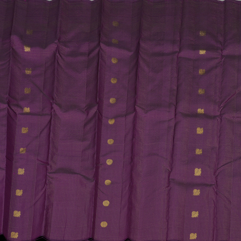 Hayagrivas Handloom Deep Violet Kanjivaram Silk Saree KBE280E13-1