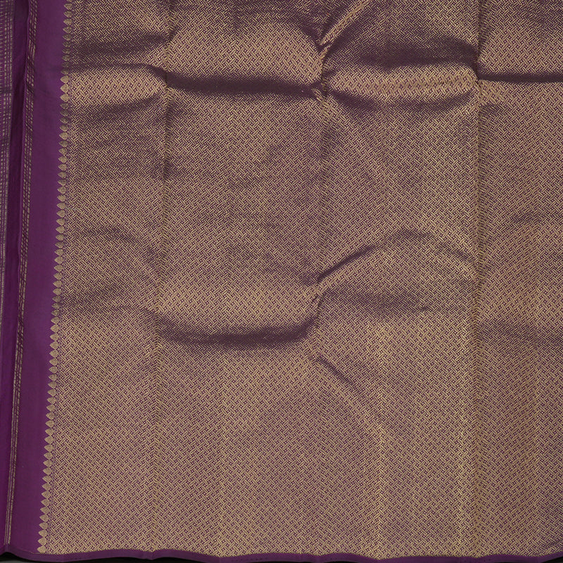 Hayagrivas Handloom Deep Violet Kanjivaram Silk Saree KBE280E13-1