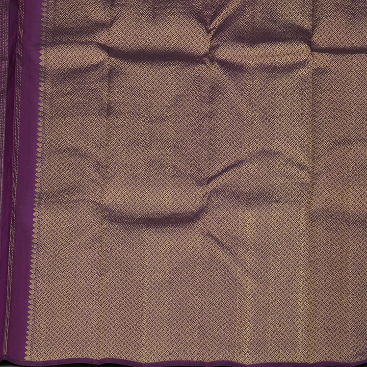 Hayagrivas Handloom Deep Violet Kanjivaram Silk Saree KBE280E13-1