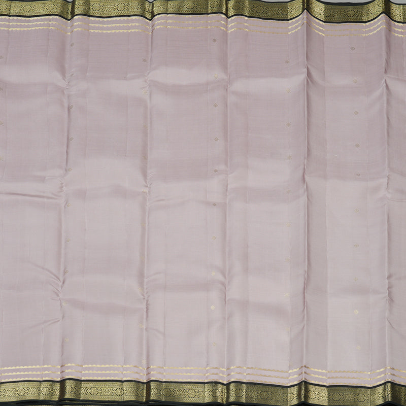 Hayagrivas Lavender Handloom Kanjivaram Silk Saree with Black Border KBE281E10-7