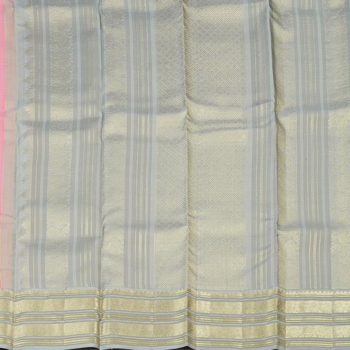 Hayagrivas Black Handloom Kanjivaram Silk Saree KBE281E1-1