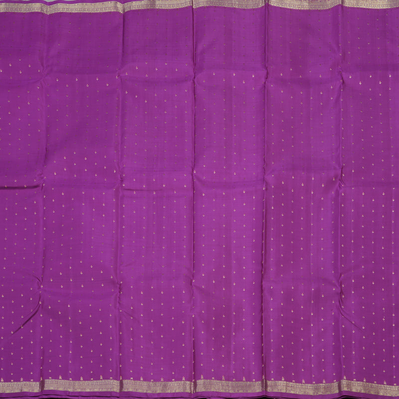 Hayagrivas Handloom Purple Kanjivaram Silk Saree with Small Border KBE281E18-1