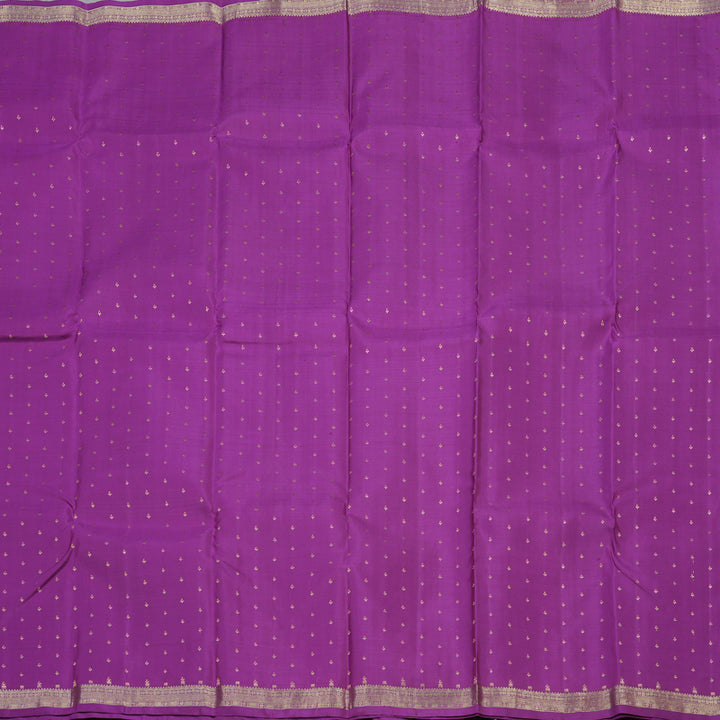 Hayagrivas Handloom Purple Kanjivaram Silk Saree with Small Border KBE281E18-1