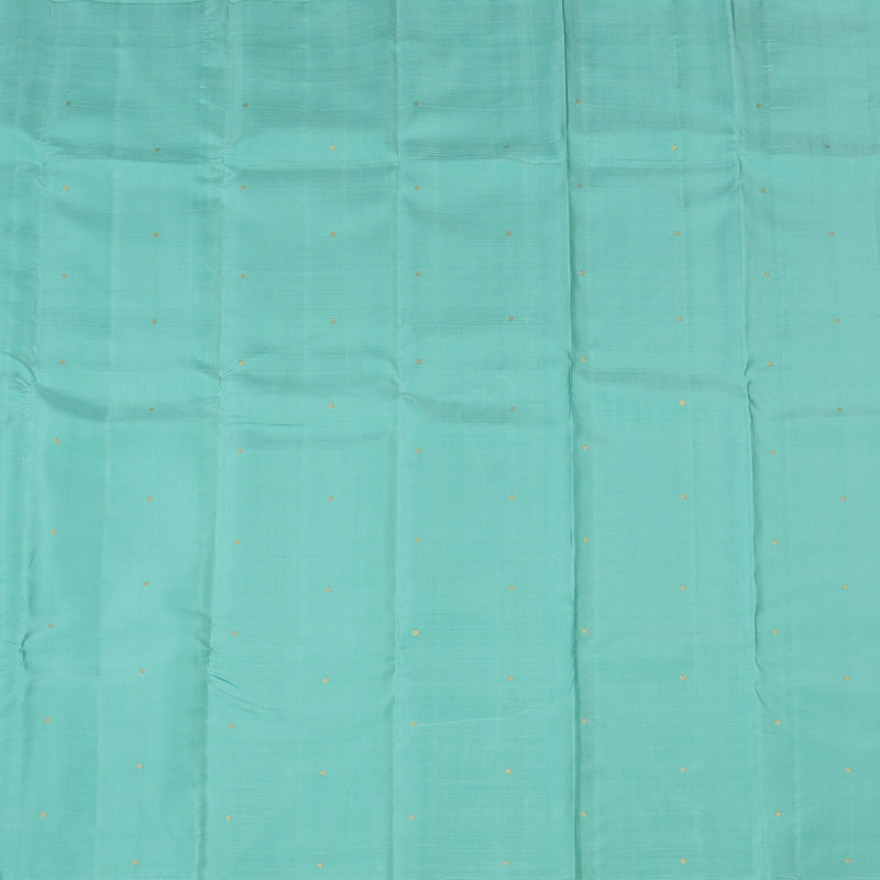 Hayagrivas Sea Blue Handloom Kanjivaram Silk Saree KBE281E19-1