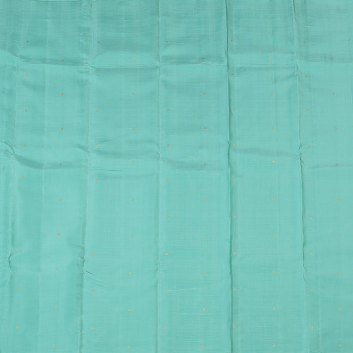 Hayagrivas Sea Blue Handloom Kanjivaram Silk Saree KBE281E19-1