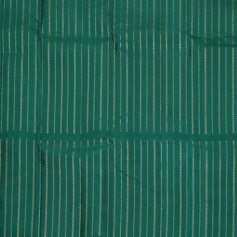 Hayagrivas Yellow Handloom Kanjivaram Silk Saree with Teal Green Border KBE281E21-2