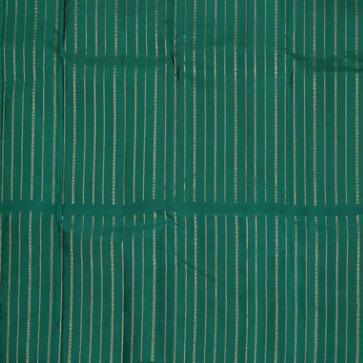Hayagrivas Yellow Handloom Kanjivaram Silk Saree with Teal Green Border KBE281E21-2