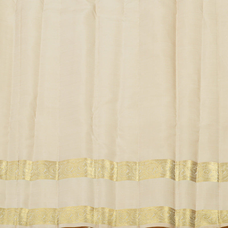 Hayagrivas Handloom Pure Kanjivaram Silk Saree in Whispering Sandal KBE282E11-1