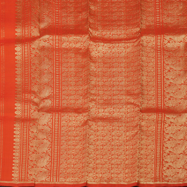 Hayagrivas Handloom Kanjivaram silk saree in Red KBE282E16-2