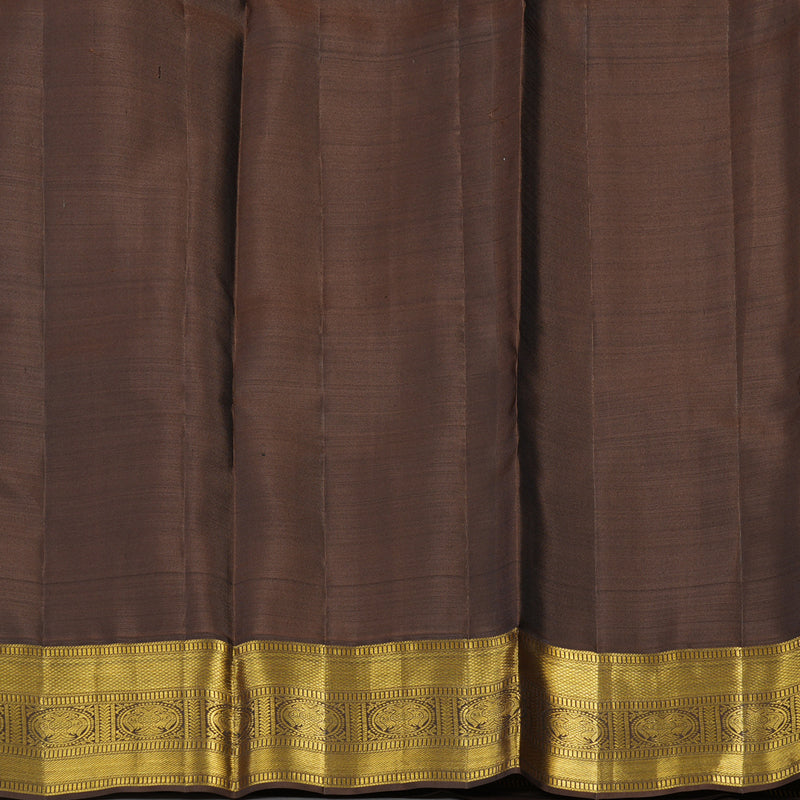 Hayagrivas Handloom Pure Kanjivaram Silk Saree in Gorgeous Mustard Yellow KBE282E25-2
