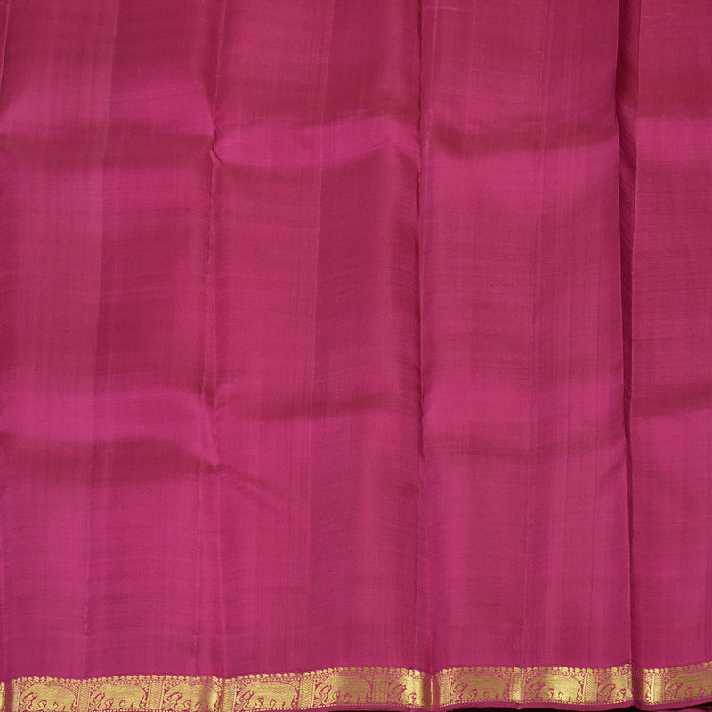 Hayagrivas Handloom Pure Kanjivaram Silk Saree in Gorgeous Purple KBE282E34-1