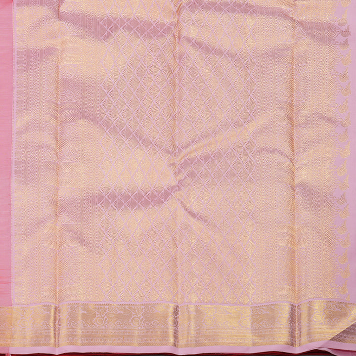 Hayagrivas Handloom Pure Kanjivaram Silk Saree In Stunning Red KBE286E10-1