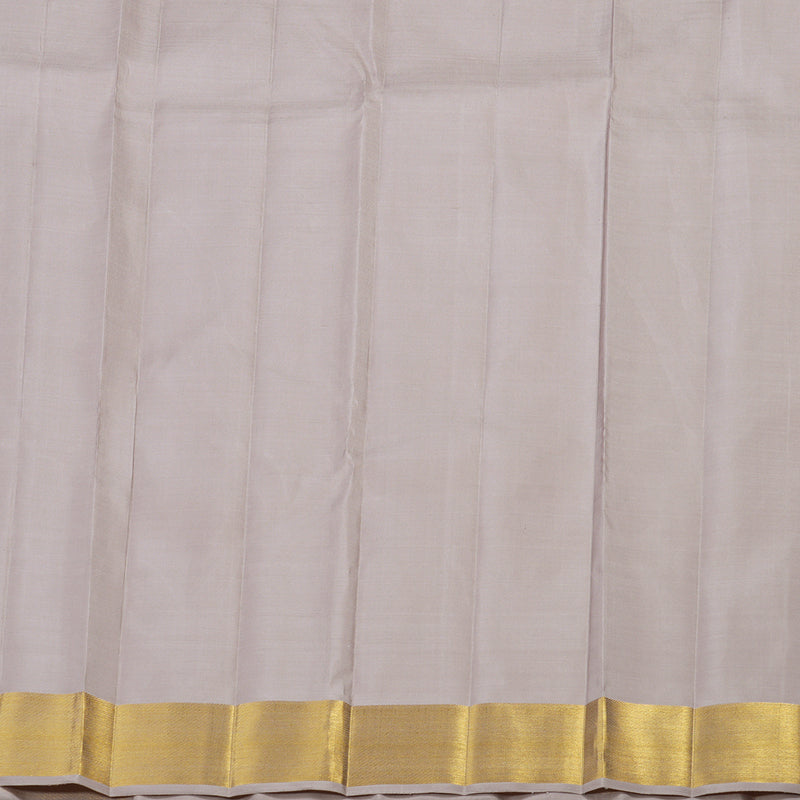 Hayagrivas Handloom Pure Kanjivaram Silk Saree in Understated Beige KBE286E6-1