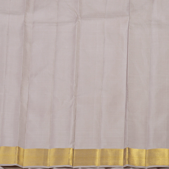 Hayagrivas Handloom Pure Kanjivaram Silk Saree in Understated Beige KBE286E6-1