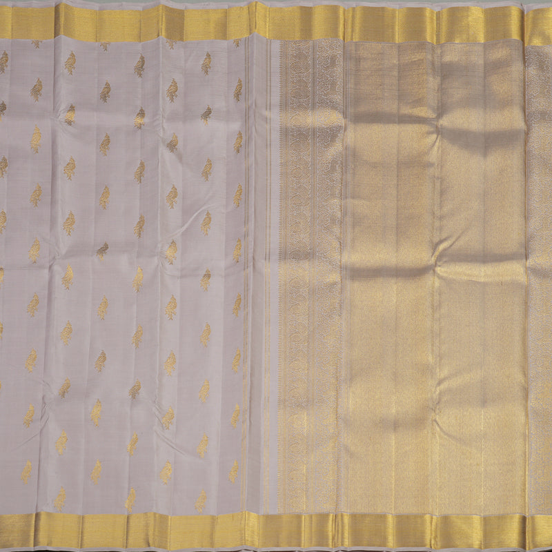 Hayagrivas Handloom Pure Kanjivaram Silk Saree in Understated Beige KBE286E6-1