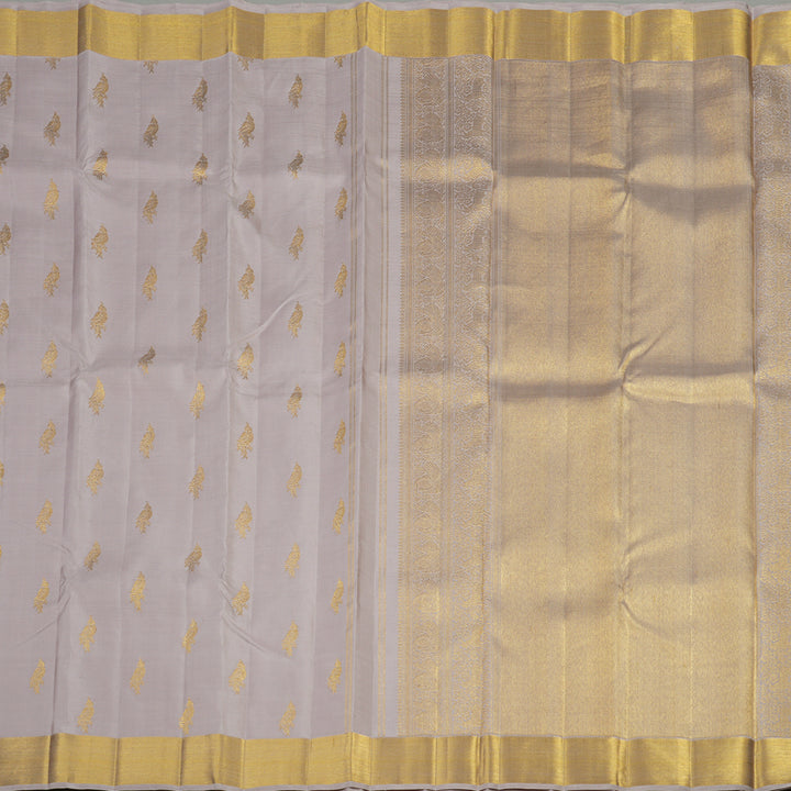 Hayagrivas Handloom Pure Kanjivaram Silk Saree in Understated Beige KBE286E6-1