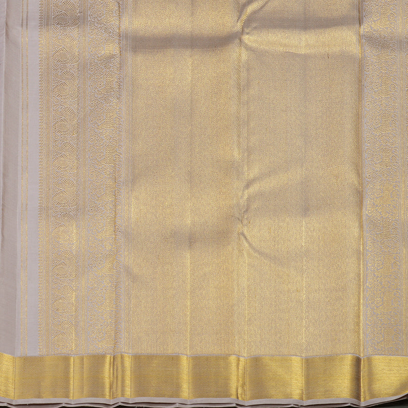 Hayagrivas Handloom Pure Kanjivaram Silk Saree in Understated Beige KBE286E6-1