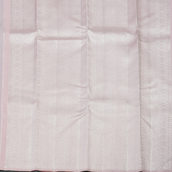 Hayagrivas Handloom Pure Kanjivaram Silk Saree in Lavish Silver Grey KBE286E7-1