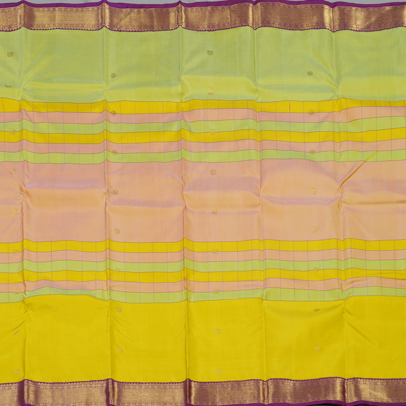 Hayagrivas Handloom Pure Kanjivaram Silk Saree in Luxe Multi Colour KBE28D5-1