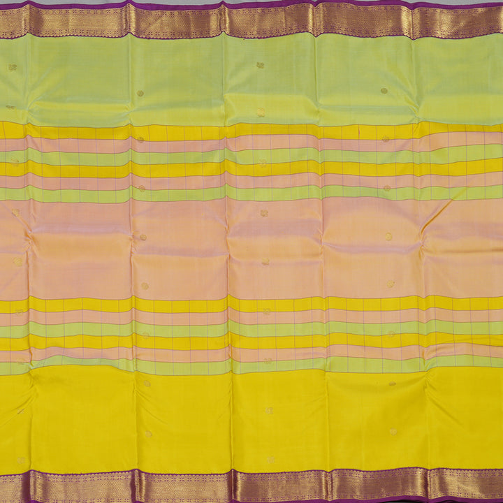 Hayagrivas Handloom Pure Kanjivaram Silk Saree in Luxe Multi Colour KBE28D5-1