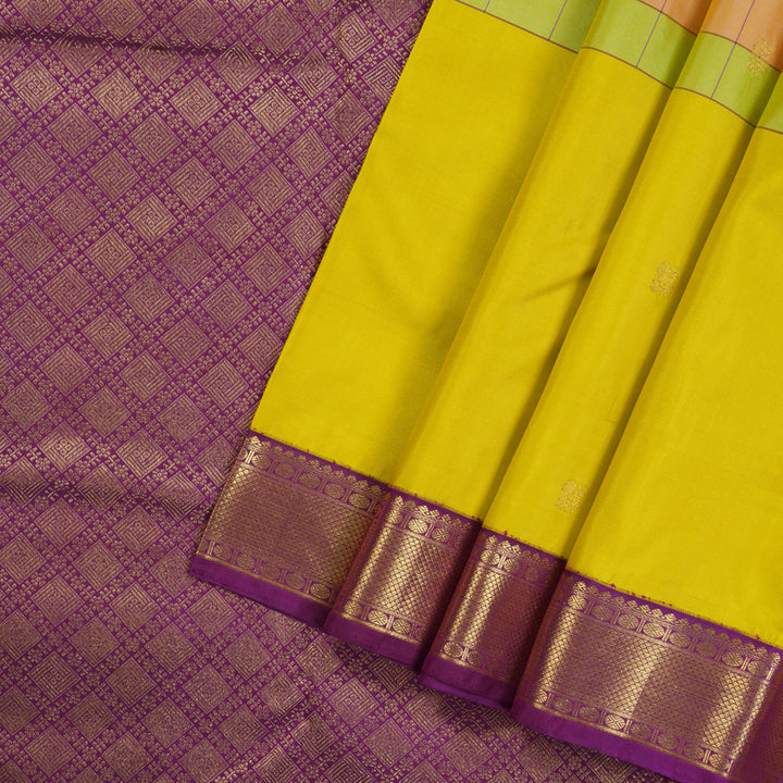 Hayagrivas Handloom Pure Kanjivaram Silk Saree in Luxe Multi Colour KBE28D5-1