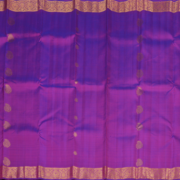 Hayagrivas Purple Handloom Kanjivaram Silk Saree KBE292E4-1